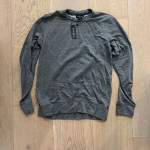 Velvet by Graham & Spencer Men’s Crewneck Sweatshirt – Heather Gray – Size S